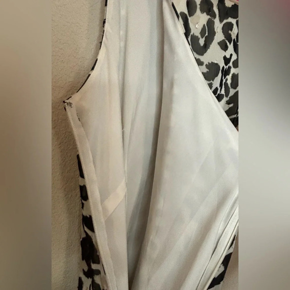 NWT Eliza J Tiered Chiffon Leopard Print High-Low Cocktail Dress - Picture 3 of 12